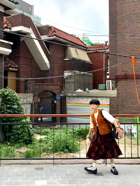 「C.E（シーイー）のアイテム（バッグ）」を使った、yukaさん（レディース・153cm）の秋コーディネート