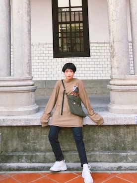 「PrettyNice （プリティナイス）のアイテム（トップス）」を使った、yukaさん（レディース・153cm）の冬コーディネート