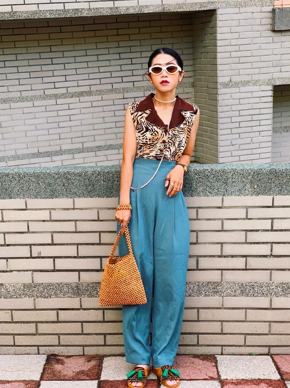 「VINTAGEのアイテム（その他トップス、その他）」を使った、yukaさん（レディース・153cm）の秋コーディネートの1枚目の写真
