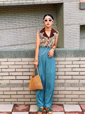 「アイテム（その他トップス）」を使った、yukaさん（レディース・153cm）の秋コーディネート