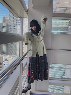 「文化服装学院」｜ナツさん（レディース・153cm）の夏コーディネート