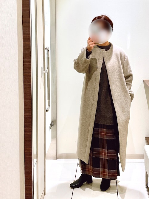 IENA（イエナ）の「ウールカシミヤ ワイドクルーネックプル