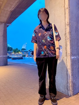 「A part by（アパートバイ）のアイテム（サロペット/オーバーオール）」を使った、momoyo118さん（レディース・163cm）の夏コーディネート