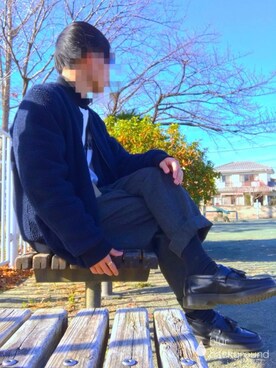 「MANGO（マンゴ）のアイテム（ジャケット/アウター）」を使った、Kanさん（メンズ・174cm）の冬コーディネート