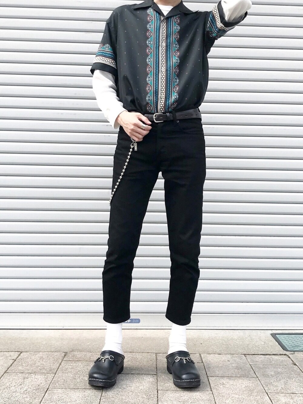 UNITED TOKYO（ユナイテッドトウキョウ）の「パネルエスニック柄シャツ