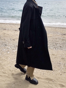 「海」｜「アイテム（ブルゾン）」を使った、Shotaさん（メンズ・174cm）の秋コーディネート