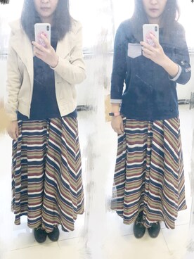 「ESPRIT（エスプリ）のアイテム（トップス）」を使った、berniceさん（レディース・163cm）の秋コーディネート