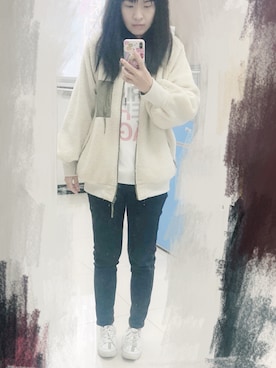 「アイテム（ブルゾン）」を使った、berniceさん（レディース・163cm・30代）の春コーディネート