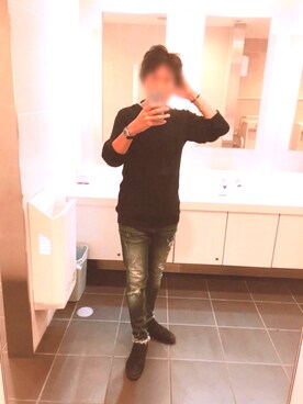 「MB（エムビー）のアイテム（ブレスレット）」を使った、momoyaさん（メンズ・173cm）の秋コーディネート