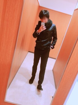 「MB（エムビー）のアイテム（ブレスレット）」を使った、momoyaさん（メンズ・173cm）の秋コーディネート