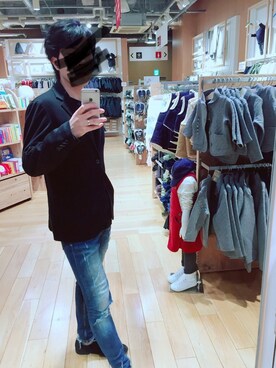 「MB（エムビー）のアイテム（ブレスレット）」を使った、momoyaさん（メンズ・173cm）の秋コーディネート