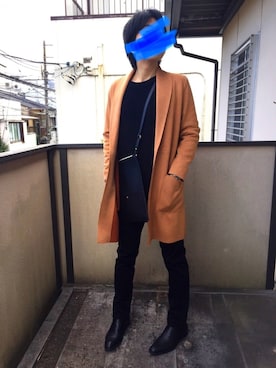 「ONE DAY KMC （ワンデイケーエムシー）のアイテム（シューズ）」を使った、momoyaさん（メンズ・173cm）の冬コーディネート