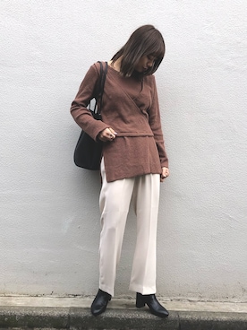 moeさん（レディース・158cm）の春コーディネート