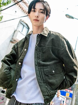 「PUBLUX（パブリュクス）のアイテム（その他アウター）」を使った、PUBLUX MENSさん（メンズ・175cm）の秋コーディネート