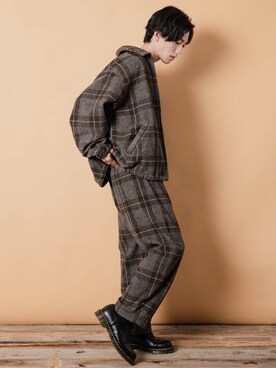 「PUBLUX（パブリュクス）のアイテム（ブルゾン）」を使った、PUBLUX MENSさん（メンズ・175cm）の秋コーディネート