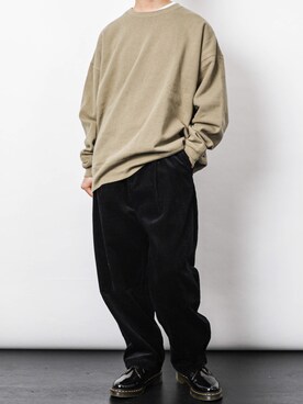「PUBLUX（パブリュクス）のアイテム（スウェット）」を使った、PUBLUX MENSさん（メンズ・175cm）の秋コーディネート