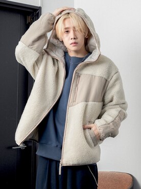 「PUBLUX（パブリュクス）のアイテム（ブルゾン）」を使った、PUBLUX MENSさん（メンズ・175cm）の秋コーディネート
