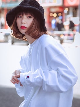 「トレーナー」｜PUBLUX MENSさん（メンズ・175cm）の冬コーディネート