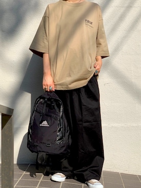 「アイテム（バックパック/リュック）」を使った、PUBLUX MENSさん（メンズ・175cm）の春コーディネート