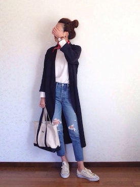 「スプリングSENSEOFPLACE」｜「アイテム（財布/小物）」を使った、みーさん（レディース・171cm）の春コーディネート