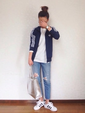 みーさんの「adidas SUPERSTAR W◆」を使ったコーディネート