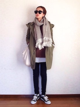 「Dieu（ディユウ）のアイテム」を使った、みーさん（レディース・171cm）の冬コーディネート