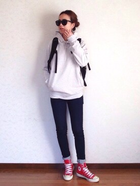 「Aura（アウラ）のアイテム（アクセサリー）」を使った、みーさん（レディース・171cm）の冬コーディネート