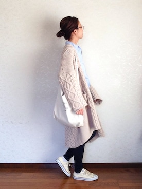 「Aura（アウラ）のアイテム（アクセサリー）」を使った、みーさん（レディース・171cm）の春コーディネート