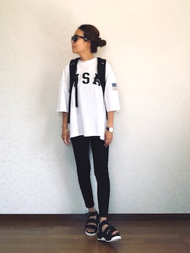 「CYCRO（サイクロ）のアイテム」を使った、みーさん（レディース・171cm）の春コーディネート