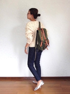 「zozoデニム」｜「アイテム（バレエシューズ）」を使った、みーさん（レディース・171cm）の秋コーディネート