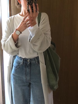「MASTER&Co（マスターアンドコー）のアイテム（ショルダーバッグ）」を使った、みーさん（レディース・171cm）の冬コーディネート