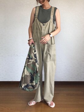 「NAF（ナフ）のアイテム」を使った、みーさん（レディース・170cm）の夏コーディネート