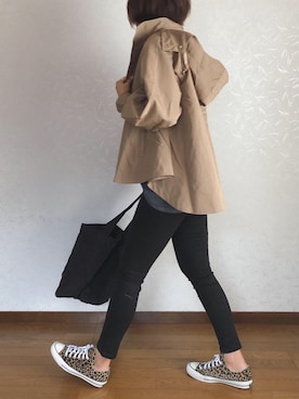 「Emma Taylor（エマテイラー）のアイテム（ブルゾン）」を使った、みーさん（レディース・171cm）の秋コーディネート