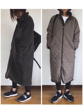 「キルティングコート」｜みーさん（レディース・171cm）の秋コーディネート