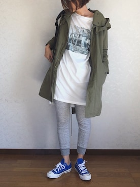 「ALLUMER（アリュメール）のアイテム（パンツ）」を使った、みーさん（レディース・171cm）の秋コーディネート