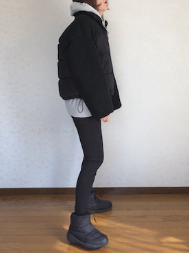 「AS KNOW AS plus（アズノゥアズプラス）のアイテム（ブルゾン）」を使った、みーさん（レディース・171cm）の秋コーディネート