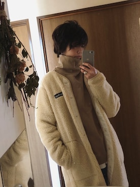 「YArKA（ヤーカ）の【YArKA / ヤーカ】angular ring silver925 / アンギュラー リング シルバー925（リング）」を使った、みーさん（レディース・171cm）の冬コーディネート