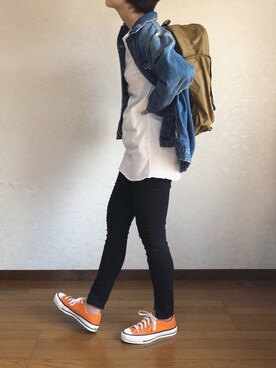 「TODAYFUL（トゥデイフル）のLUKE's Denim（その他パンツ）」を使った、みーさん（レディース・171cm）の春コーディネート