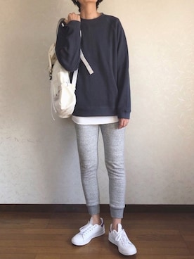 「ALLUMER（アリュメール）のアイテム（パンツ）」を使った、みーさん（レディース・171cm）の春コーディネート