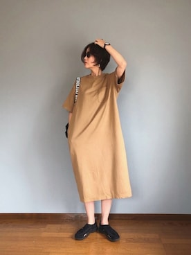 「ALLUMER（アリュメール）のアイテム（ワンピース/ドレス）」を使った、みーさん（レディース・171cm）の夏コーディネート