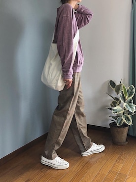「YArKA（ヤーカ）の【YArKA / ヤーカ】angular ring silver925 / アンギュラー リング シルバー925（リング）」を使った、みーさん（レディース・171cm）の秋コーディネート