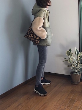 「Marient（マリエント）のアイテム（ダウンジャケット/コート）」を使った、みーさん（レディース・171cm）の秋コーディネート