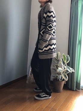 「カウチンセーター」｜「アイテム（その他アウター）」を使った、みーさん（レディース・171cm）の秋コーディネート