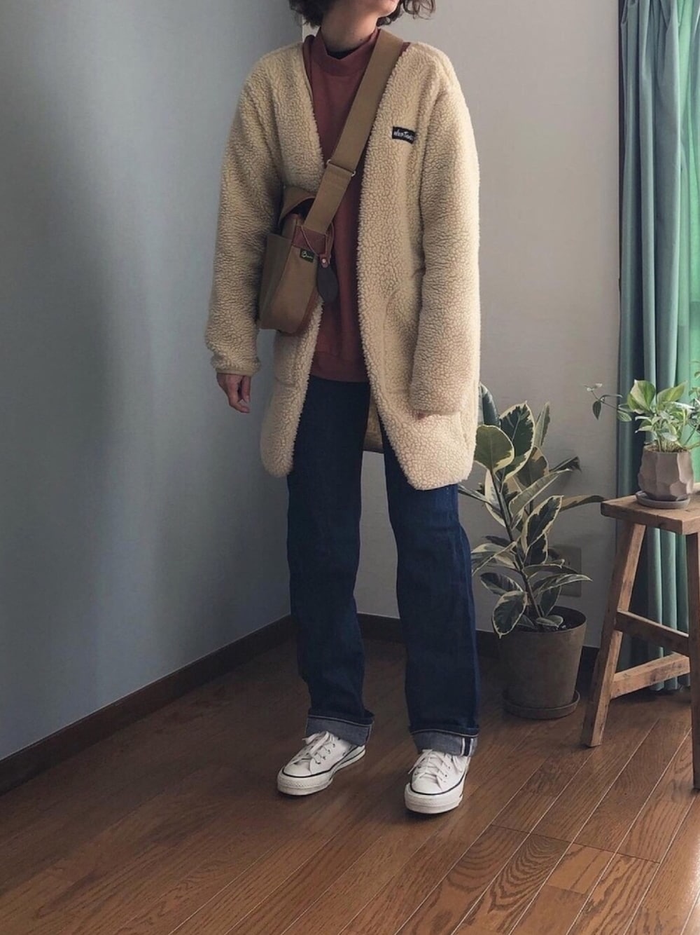 WEB限定】WILDTHINGS/ワイルドシングス別注 FLUFFY ボアノーカラー