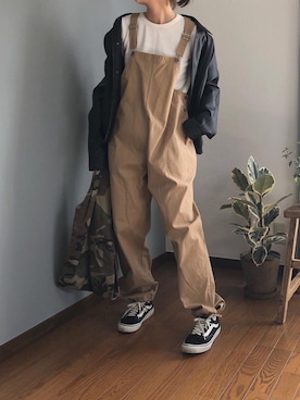 「MONKEY TIME（モンキータイム）のアイテム（ブルゾン）」を使った、みーさん（レディース・171cm）の冬コーディネート