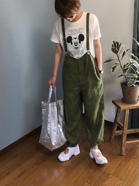 「ミッキーT」｜「アイテム（その他）」を使った、みーさん（レディース・171cm）の春コーディネート