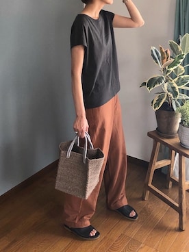「Steven Alan（スティーブンアラン）のアイテム（シューズ）」を使った、みーさん（レディース・171cm）の夏コーディネート