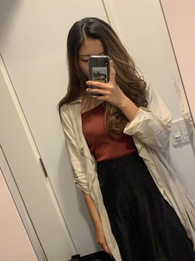 「archives（アルシーヴ）のアイテム（その他アウター）」を使った、ayakaさん（レディース・170cm）の夏コーディネート