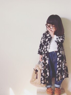 「HELIOPOLE（エリオポール）のアイテム」を使った、JURIさん（キッズ・100cm）の冬コーディネート