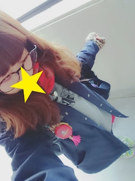 「FTC（エフティーシー）のアイテム（ジャケット/アウター）」を使った、うららこ。さん（レディース・157cm）の冬コーディネート